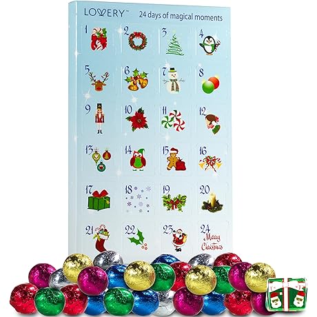 Chocolate Advent Calendar 2022 Kids: Count Down To Christmas with 24 Days of Delightful Chocolates