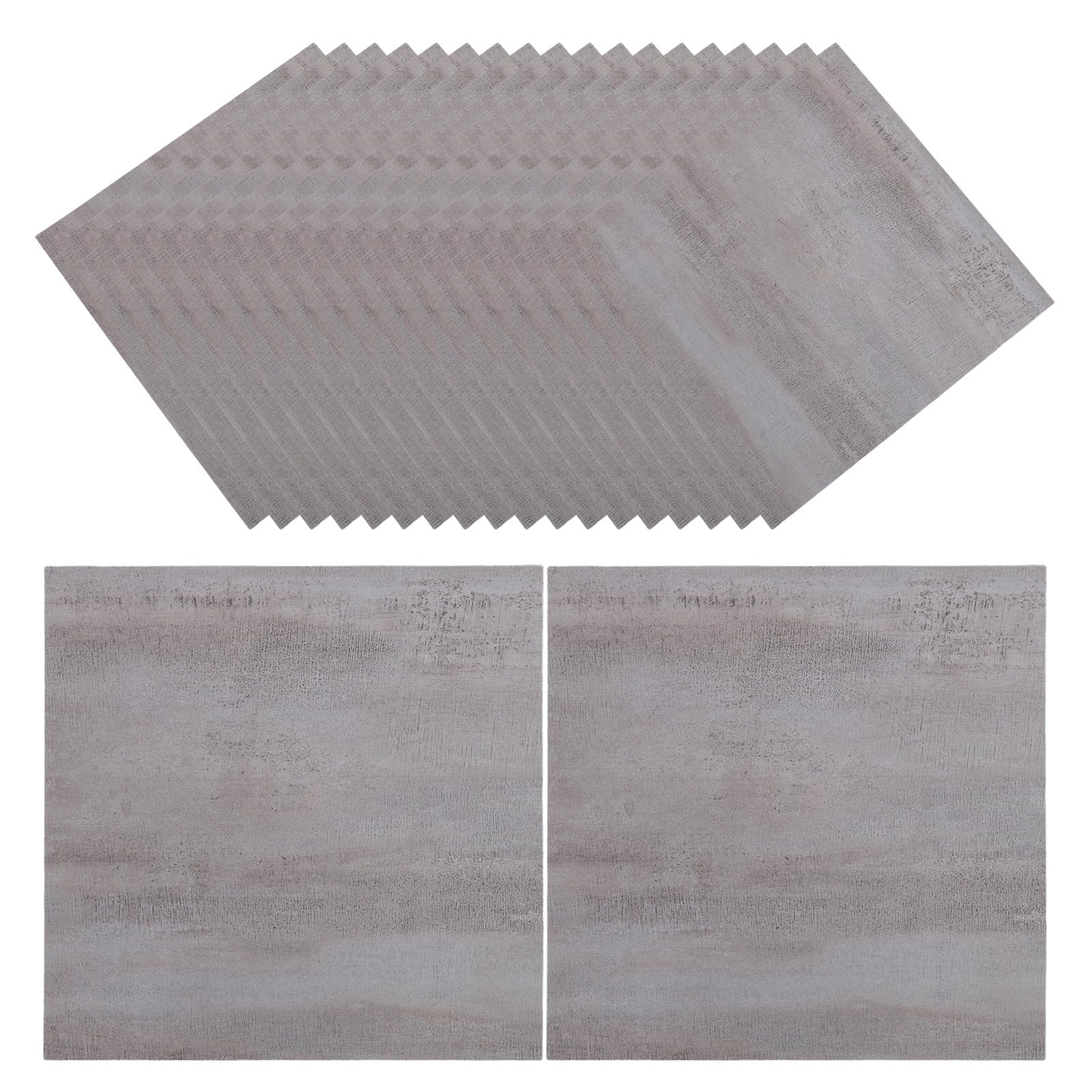 Ipetboom 20 piastrelle per pavimenti staccabili e adesive: piastrelle in marmo impermeabili da applicare sui pavimenti 11,8x11,8" - Adesivi per in PVC resistenti all'usura per bagno, cucina,
