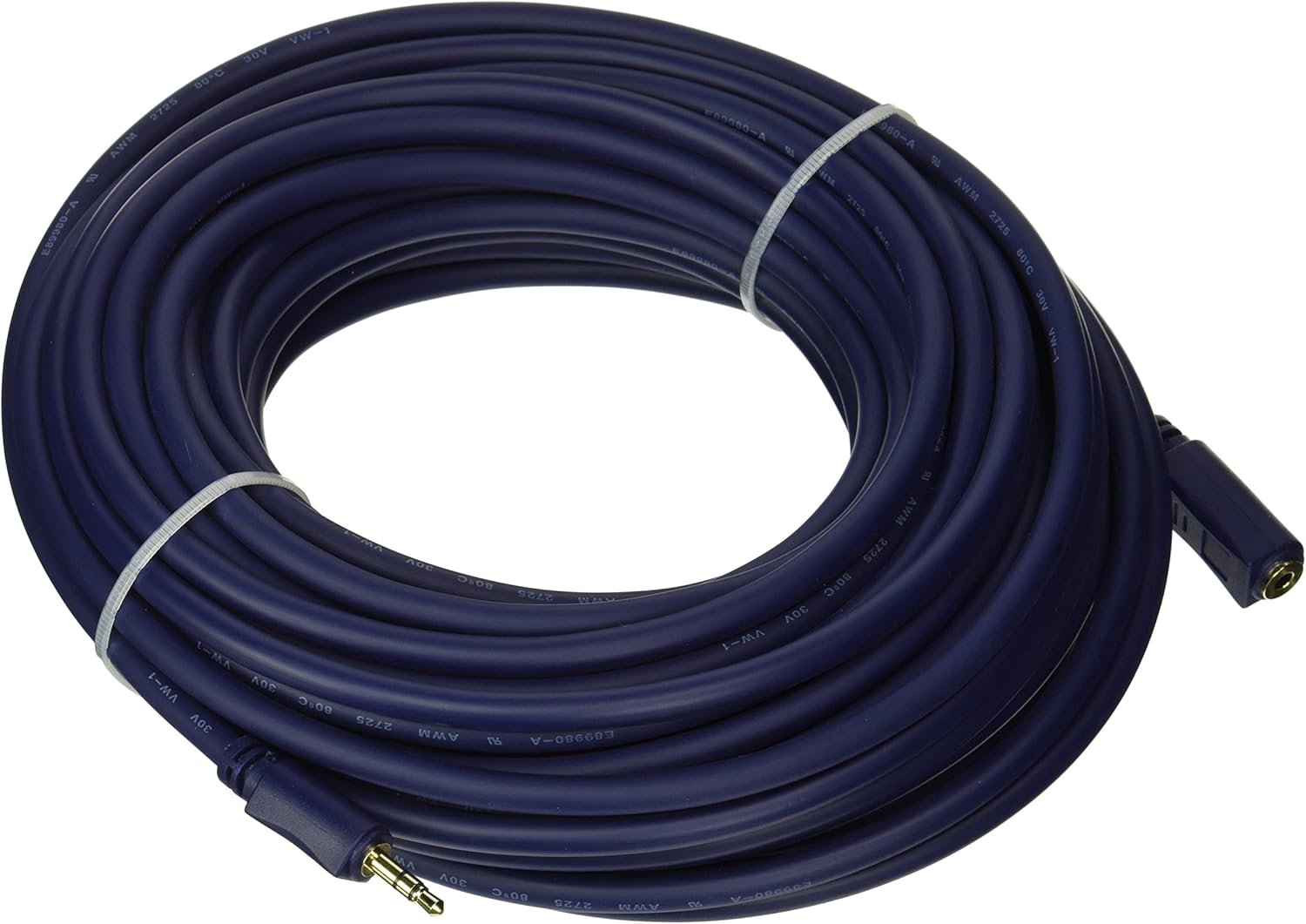 C2G 40611 Velocity 3.5mm M/F Stereo Audio Extension Cable, Blue (50 Feet, 15.24 Meters), 50ft