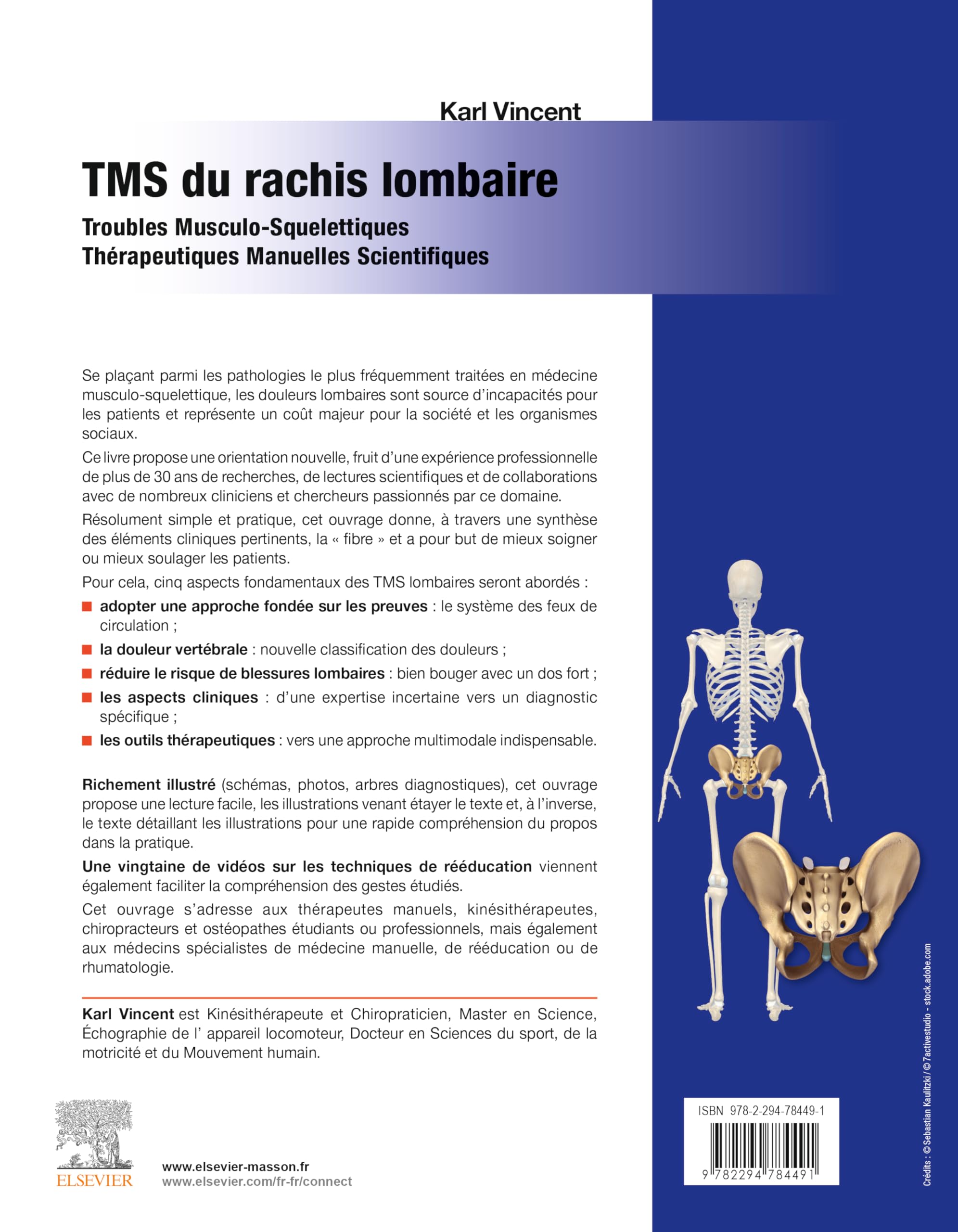 TMS du rachis lombaire: Troubles Musculo-Squelettiques - Thérapeutiques Manuelles Scientifiques