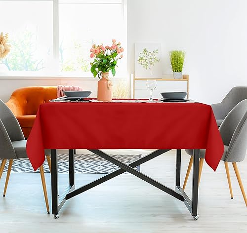 Miniatura 7 de Utopia Kitchen - Paquete de 2 manteles rectangulares lavables a máquina, tela de poliéster, para comedor, fiestas de bufé, pícnic, eventos, bodas y