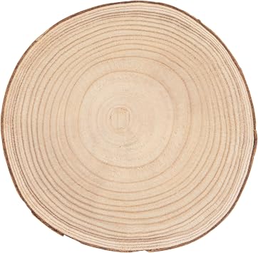 Creative Co-Op Paulownia Metal Ayaklı Kaide, 28 cm, Doğal Ahşap Rengi