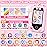 Kids Smart Phone for Girls Toys, Gifts for 3-10 Year Old Girl Boy Christmas Birthday Kids Toys, 2.8 Touchscreen Toddler Learning Cell Toy Phone with Dual Camera, Game, Music Player, 8GB Card Pink