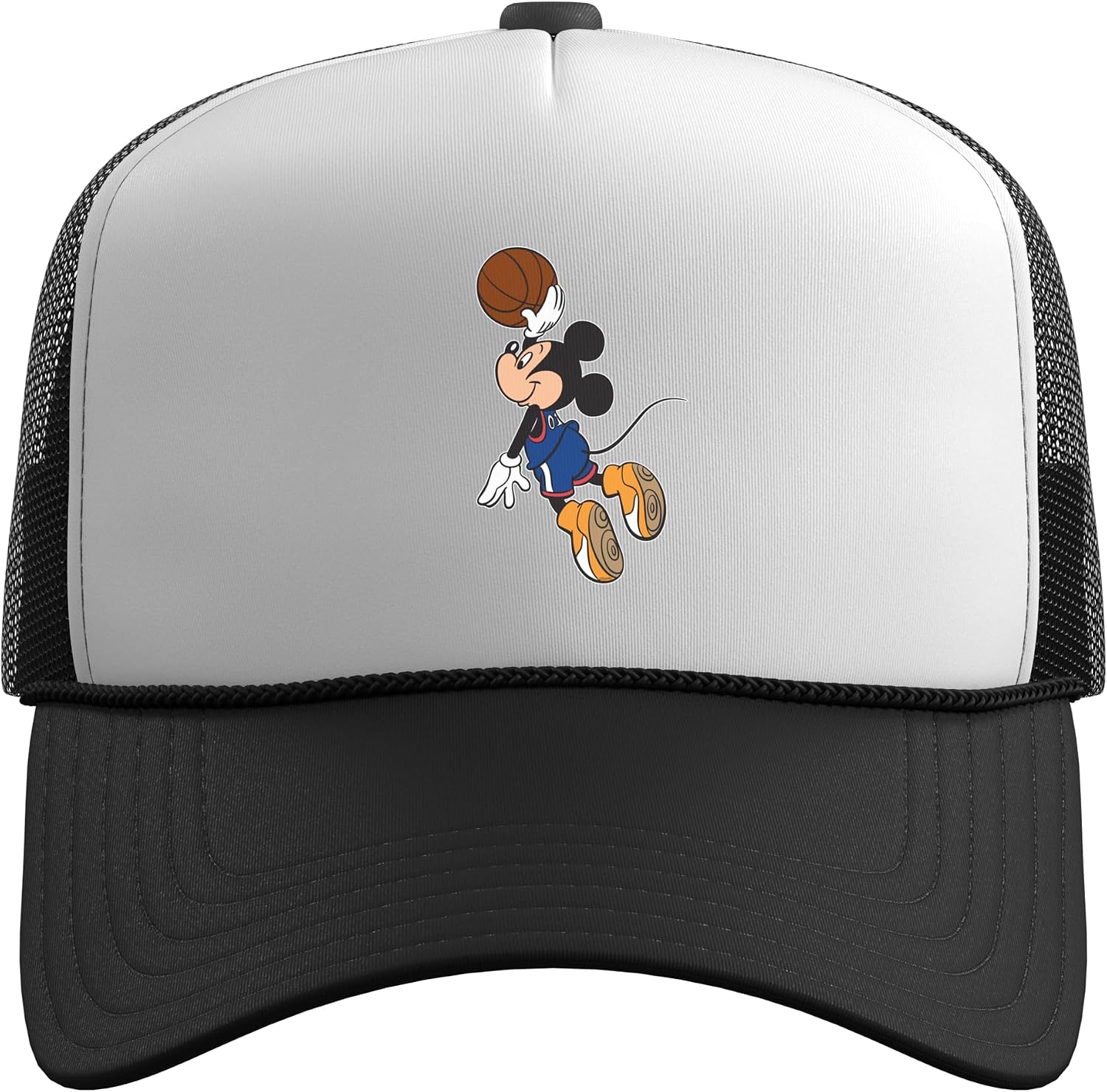 Disney Sports Mickey Mouse Basketball Team Player Trucker Hat with Adjustable Mesh Back image 2