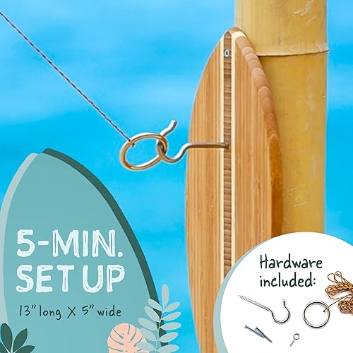 Miniatura 3 de Tiki Toss Ring Toss Game for Adults & Kids - Hook and Ring Games with String and Hooks for IndoorOutdoor Use, Man Cave Decor & Stuff, Gifts for Men