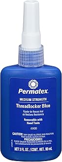 Permatex24283 Medium Strength Threadlocker Blue, 90 ml