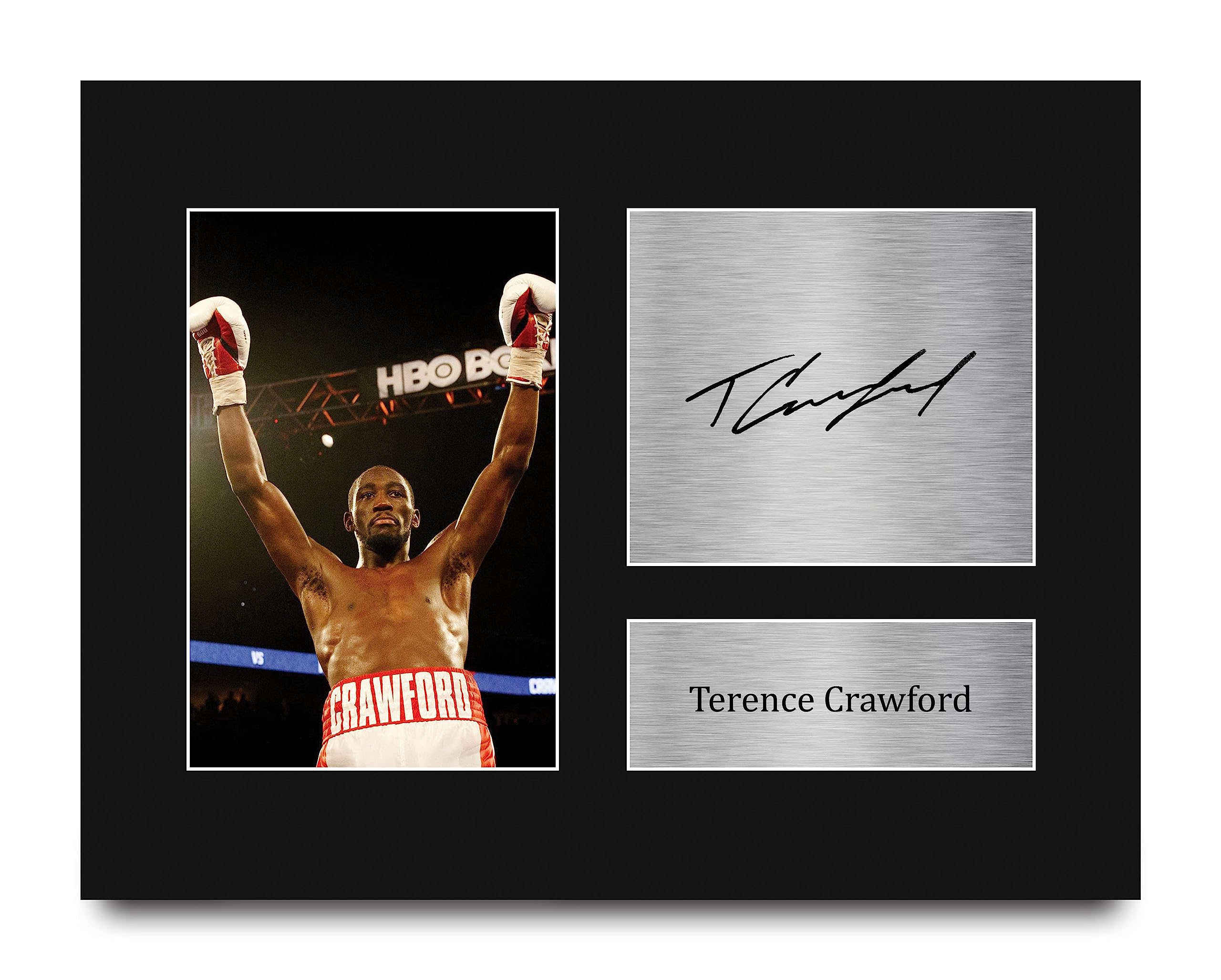 HWC Trading Terence Crawford Boxing Gifts Printed Signed Autograph Picture for Boxer Memorabilia Fans - US Letter Size