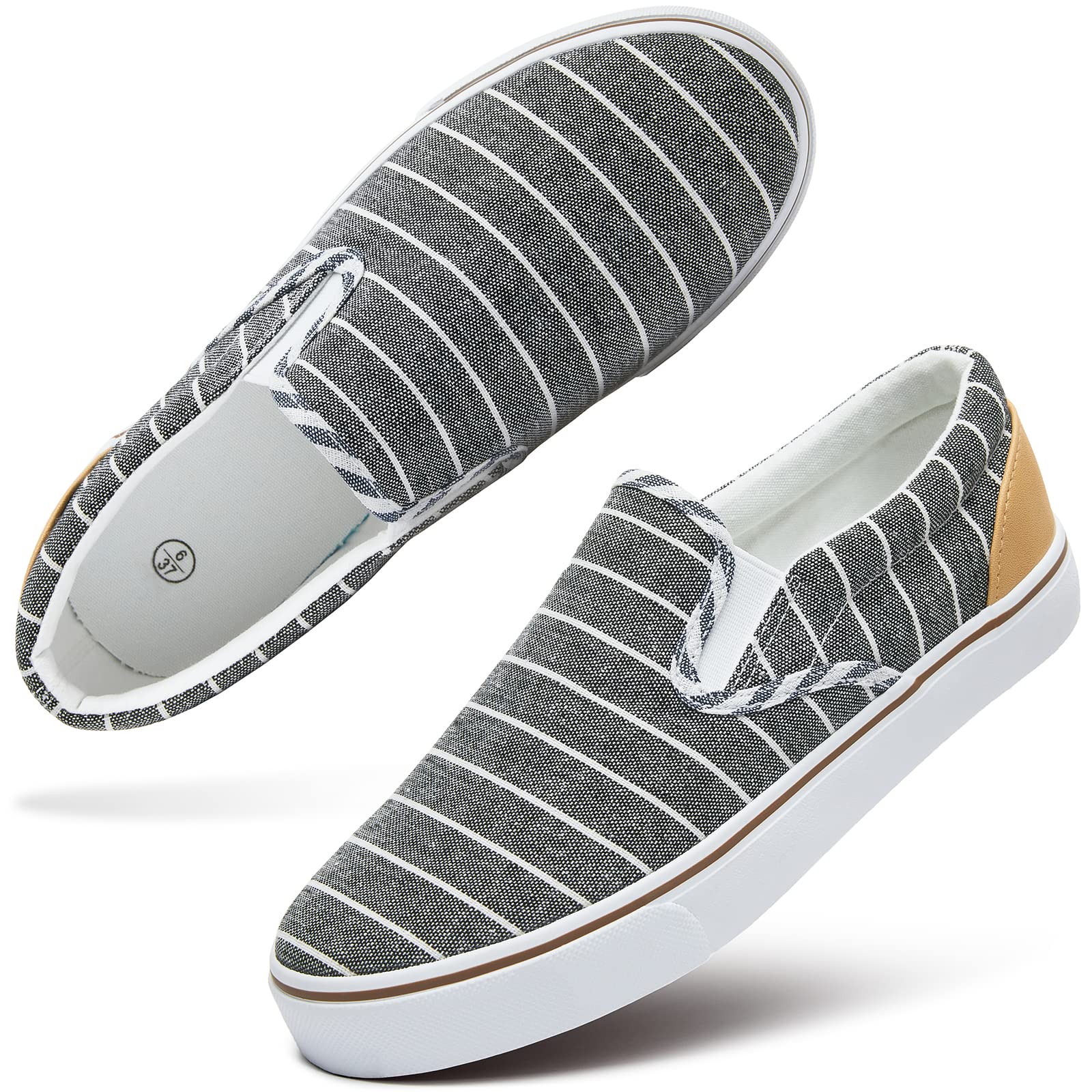 Women's Canvas Slip On Sneakers Non Slip Loafers