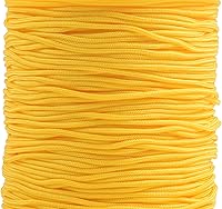 Vista 130 de KONMAY 1 rollo de cuerda de nailon para hacer pulseras de 150 yardas, trenzado de nailon Shamballa Macramé/cordón de cuentas de 0.4mm, cordón