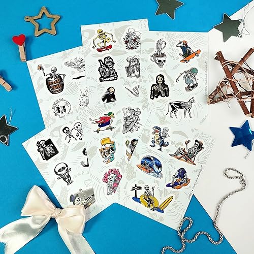 Miniatura 158 de BulbaCraft 100 calcomanías de Italia para álbumes de recortes, calcomanías italianas, calcomanías de Roma, calcomanías de viaje para diario, álbum