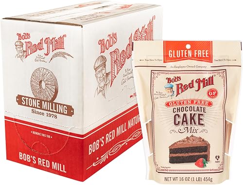 Bob's Red Mill Gluten Free Chocolate Cake Mix, 16oz (4 Pack)