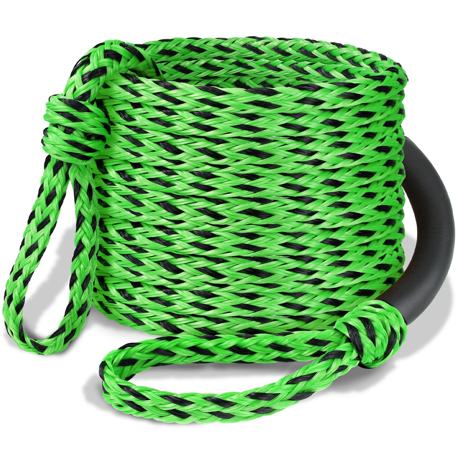 Boat Tow Rope 60ft 1-6 Riders, Floating Ropes for Towable Tubes