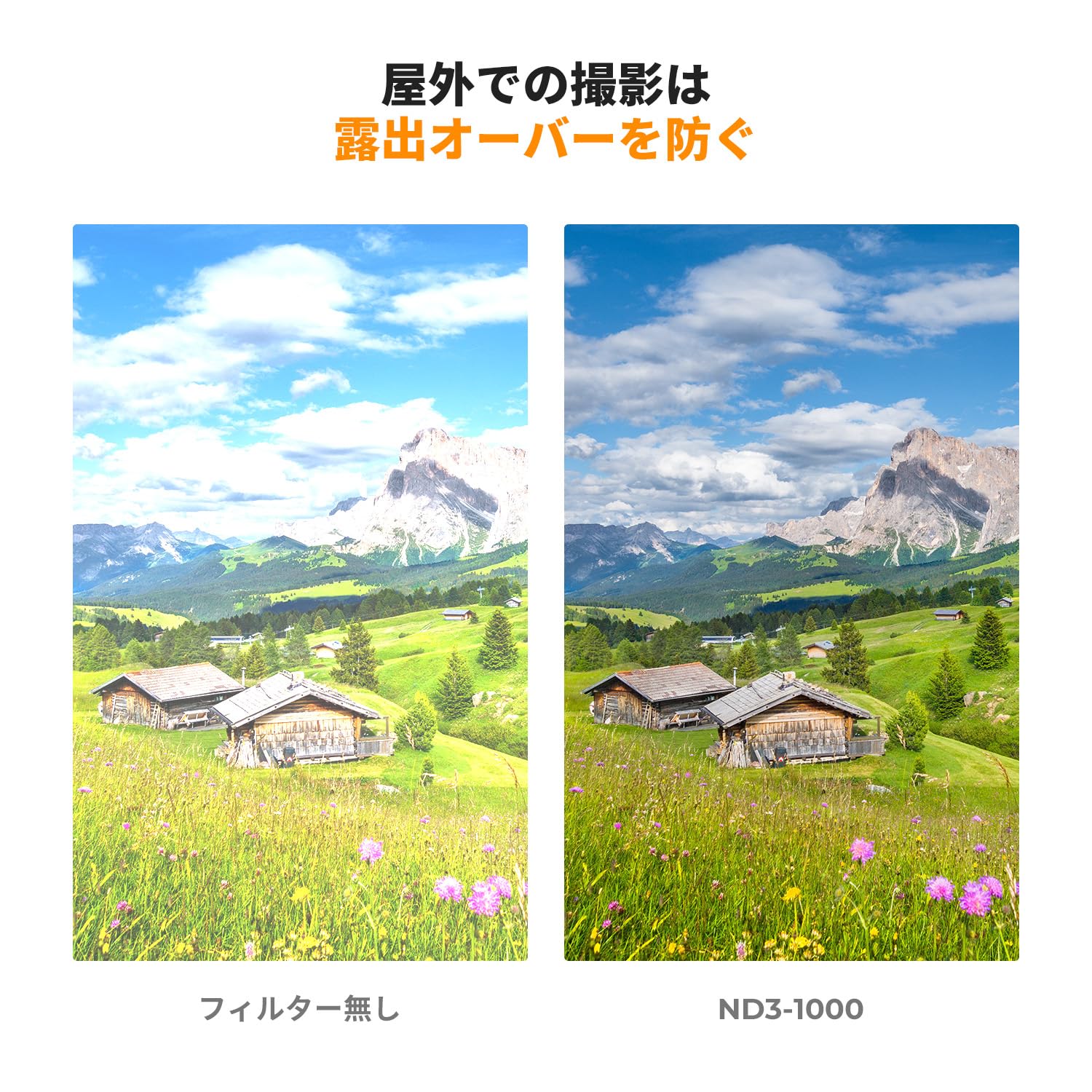 Amazon | K&F CONCEPT 62mm 可変NDフィルター ND3-ND1000 減光