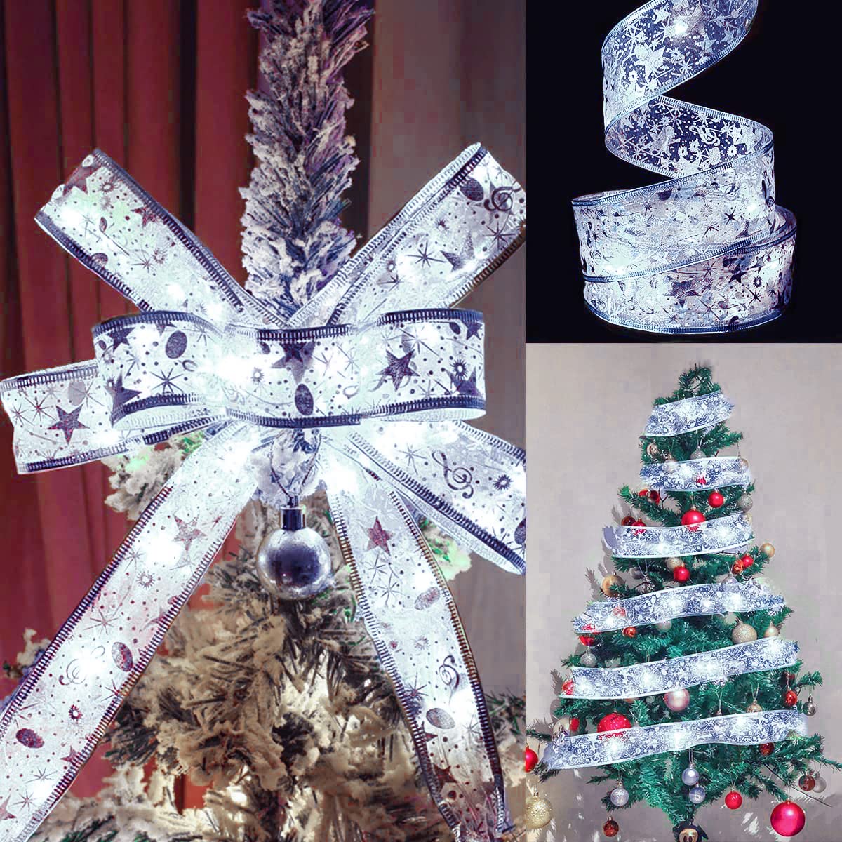 Zodight Christmas Fairy Lights - Shining Ribbon LED Lights for Tree Outdoor, Weddings (5m), Warm White, 6 meters - Image 2