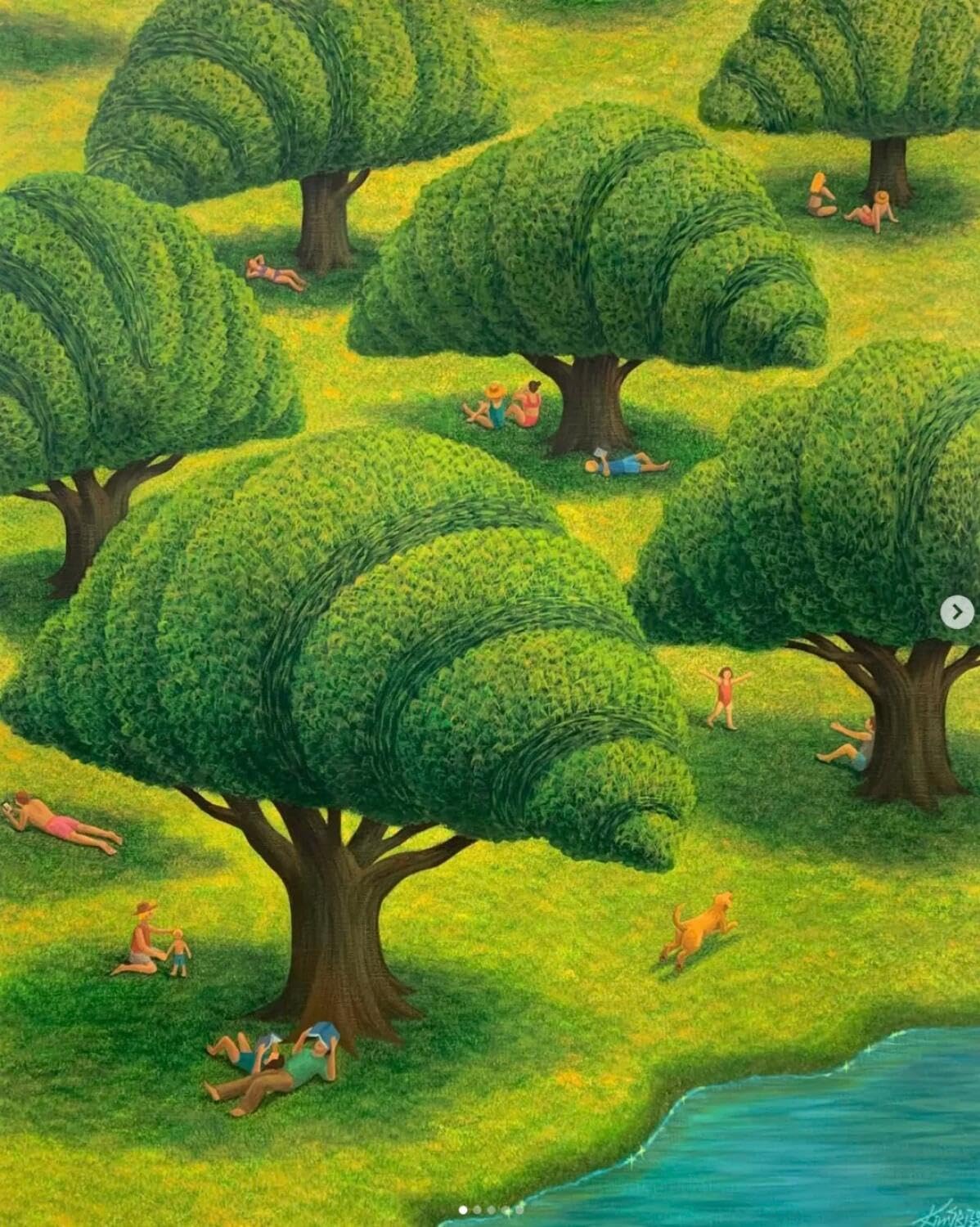 Rqwybcaxn Embroidery Beads Kit Cartoon Forest 40x50cm