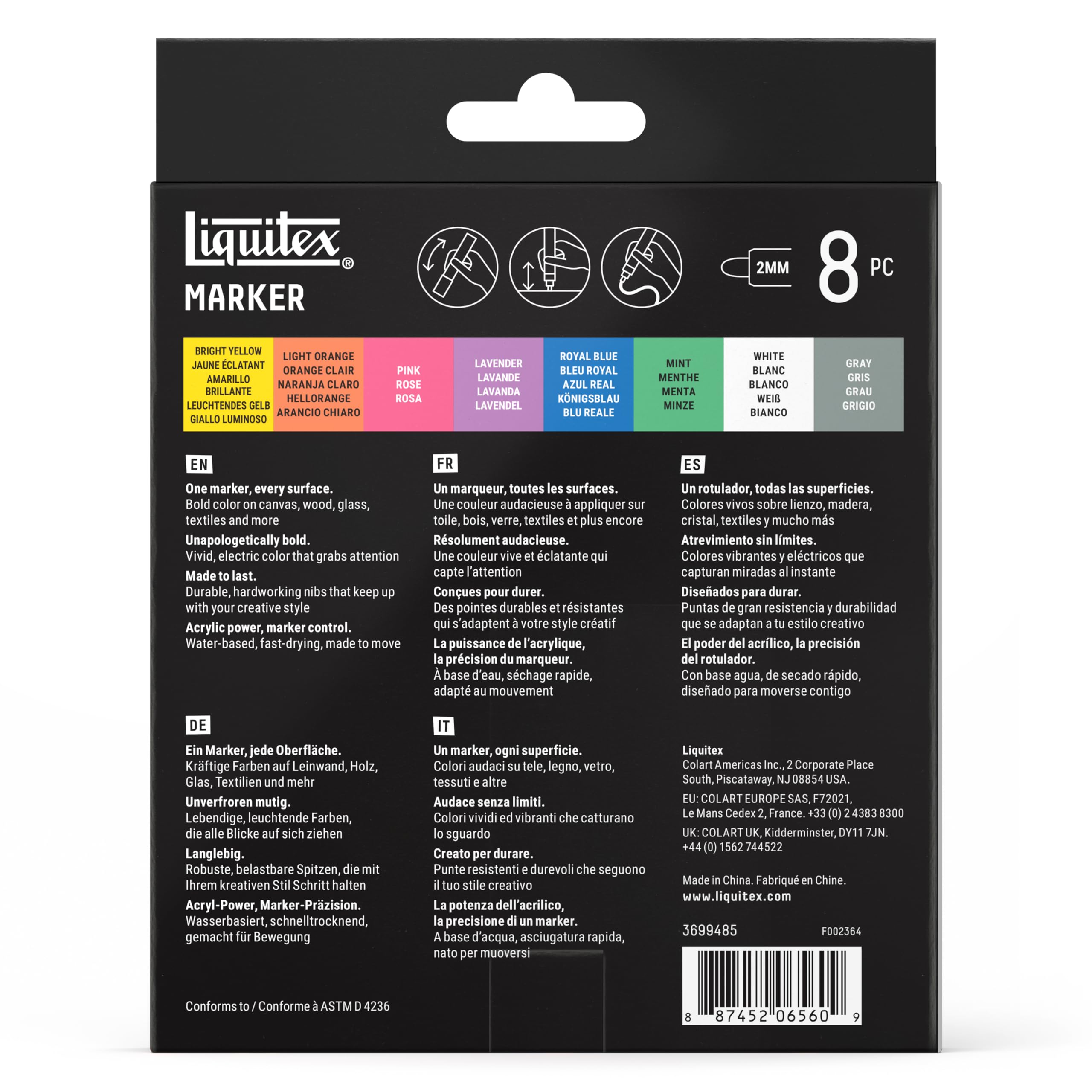 Liquitex Dreamscape 3699485 Acrylic Marker Set, 8 x 2 mm Acrylic Paint Markers, High Opacity, Multi-Surface, Durable Tips for Blending, Layering & Highlighting — Amazon image 8