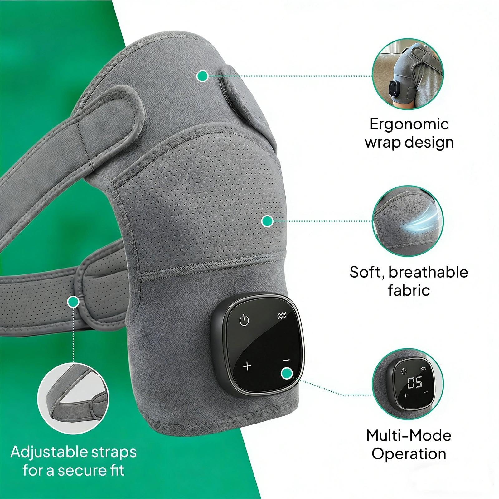 Triple Method Shoulder Massager