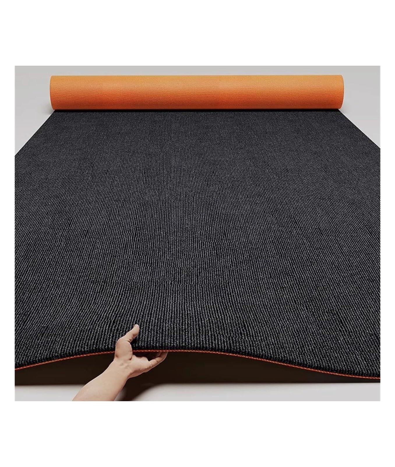 9mm Sound Absorbing Carpet Soundproof Carpet,Non-Slip Polyester Area Rug,Prevent-Vibration Noise Reducing Rug(Dark grey,90x110cm/35.4x43.3in)