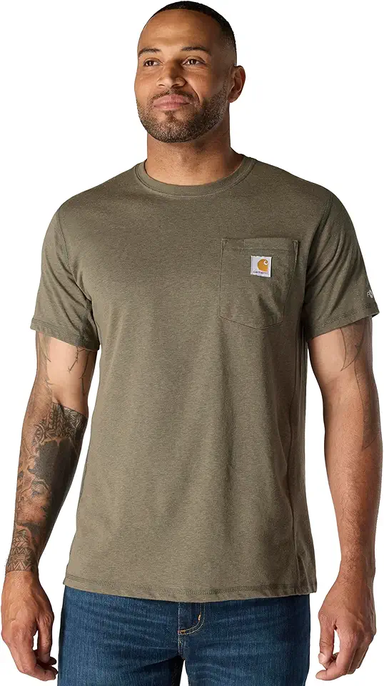 Carhartt Men's 106652 Force® Relaxed Fit Midweight Short-Sleeve Pocket