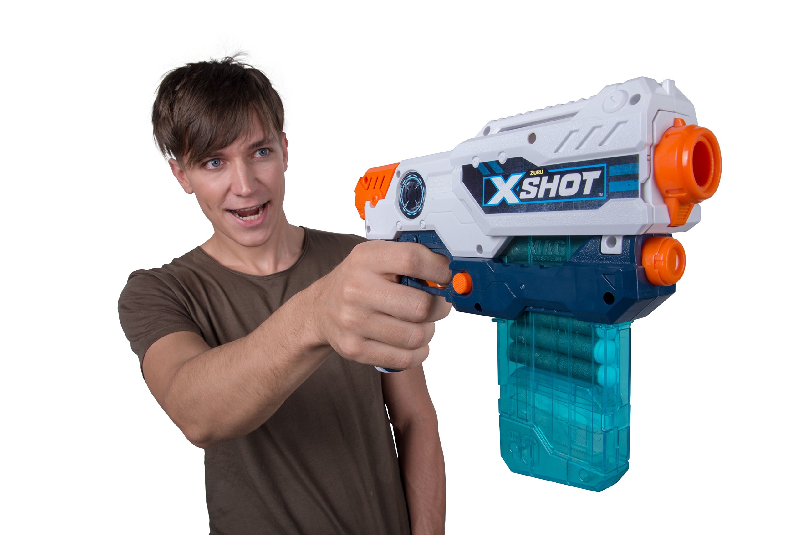 Amazon.com: ZURU XShot Excel Hurricane Clip Blaster 飛鏢(10 個飛鏢