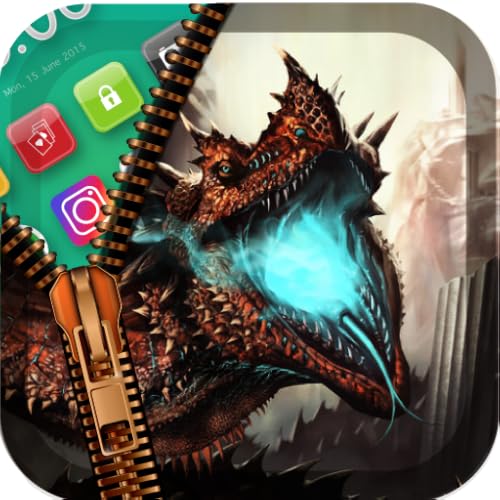 Dragon Fire Zip Lock : Wallpaper Zipper Locker