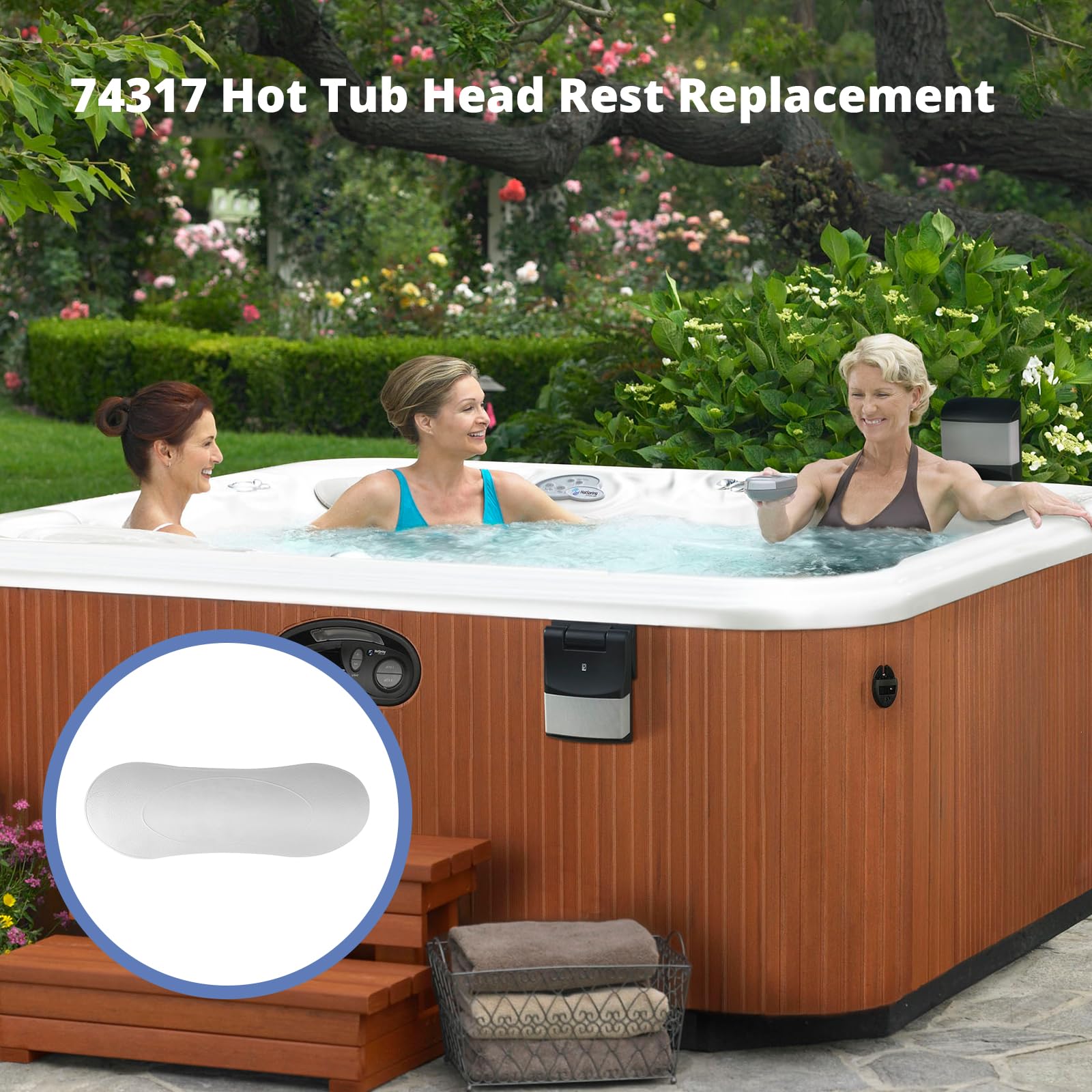 74317 Spa-Kissen, Ersatz für Hot Spring Highlife Serie 2007–2013 Whirlpool-Kopfstützenkissen (2 Stück)