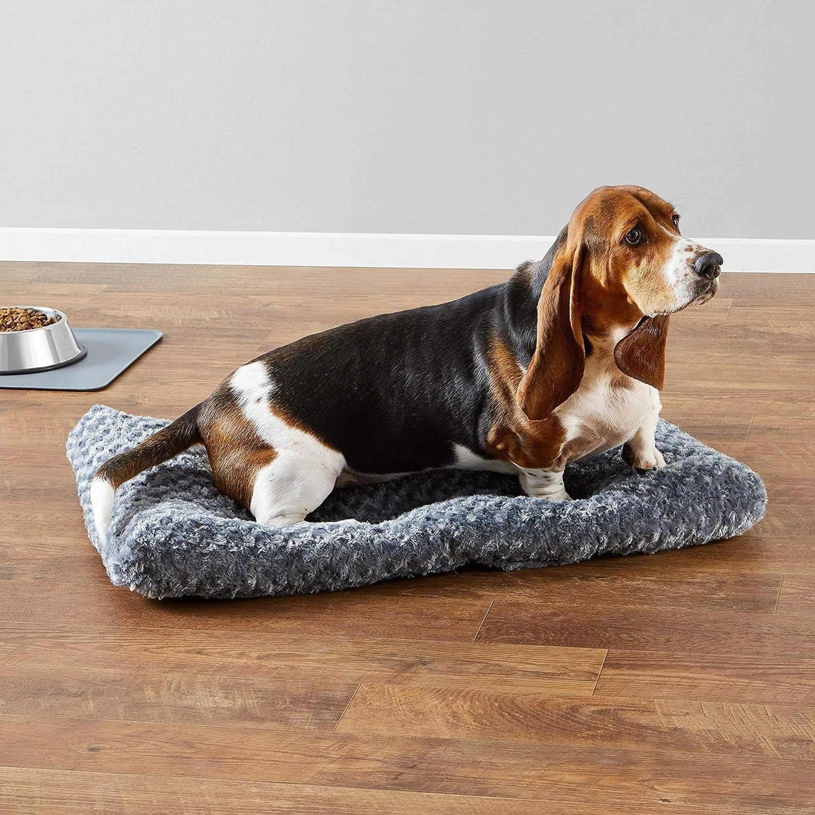 PUIOKA Letto per cani, Letto per cani medio, Letto per cani piccoli, Letto calmo, Tappetino per cani a pelo lungo morbido e confortevole, Letto a gabbia per cani lavabile