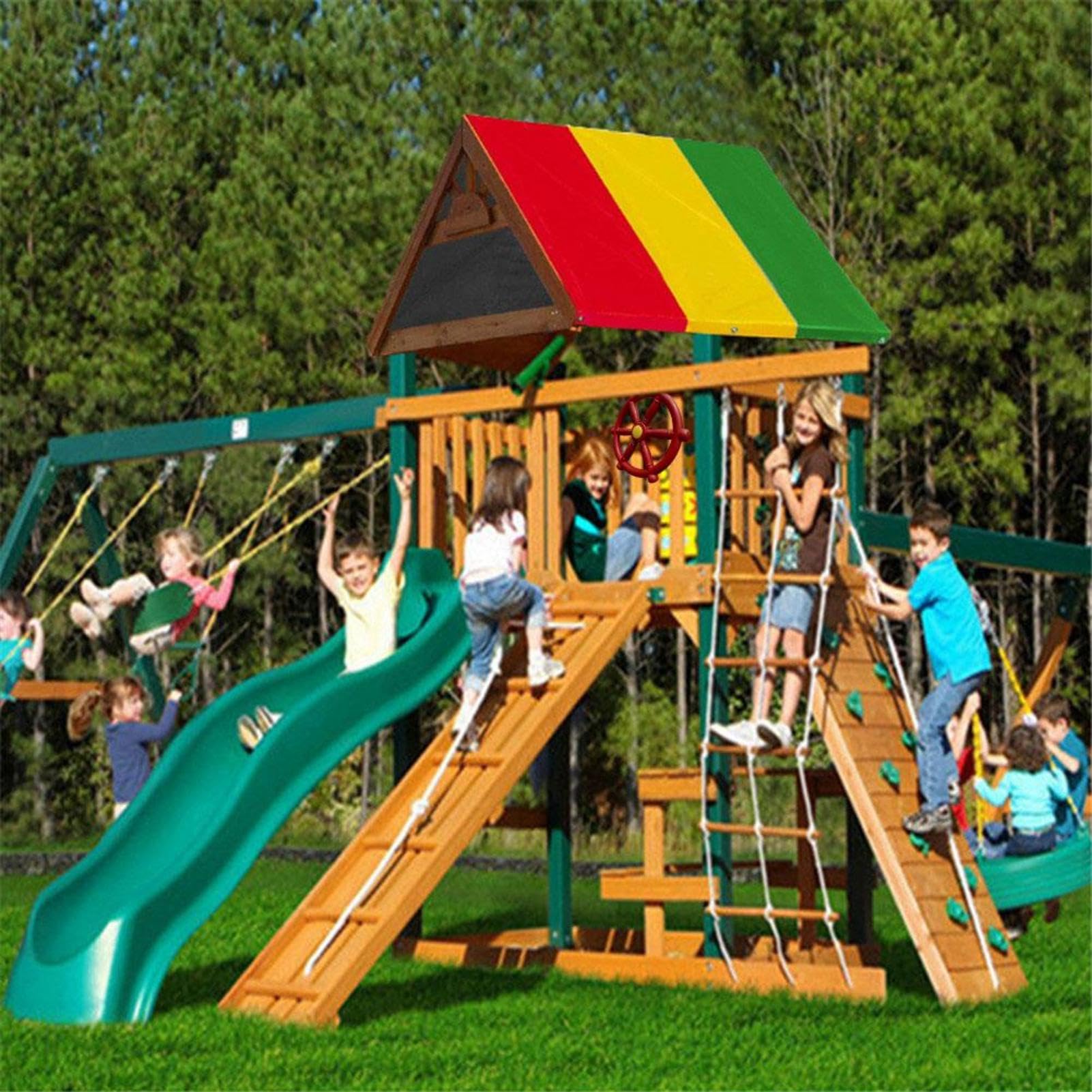 Ruota per parco giochi, giocattolo da volante, per la nave dei pirati, per parco divertimenti all'aperto, set da gioco per cortile