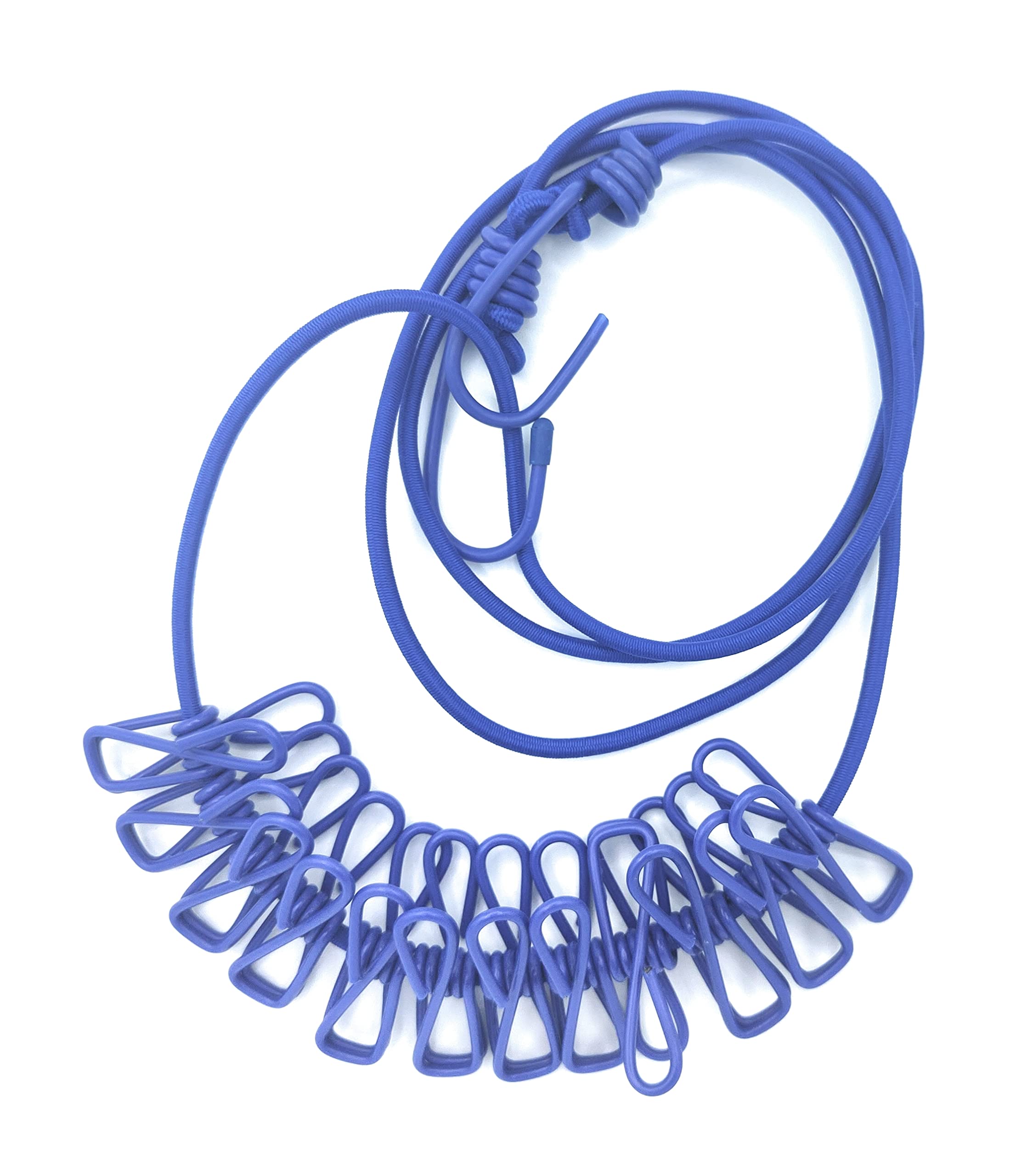 C & L (Sw) Blue Portable Clothesline, Travel Washing Line, Clip Portable Clothesline To Hang Clothes, Clothes Airer, Laundry Dryer