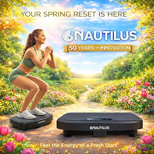 Miniatura 2 de Nautilus Vibratone Pro Vibration Plate - Plataforma de ejercicio y fitness para cuerpo completo, fuerza muscular, circulación