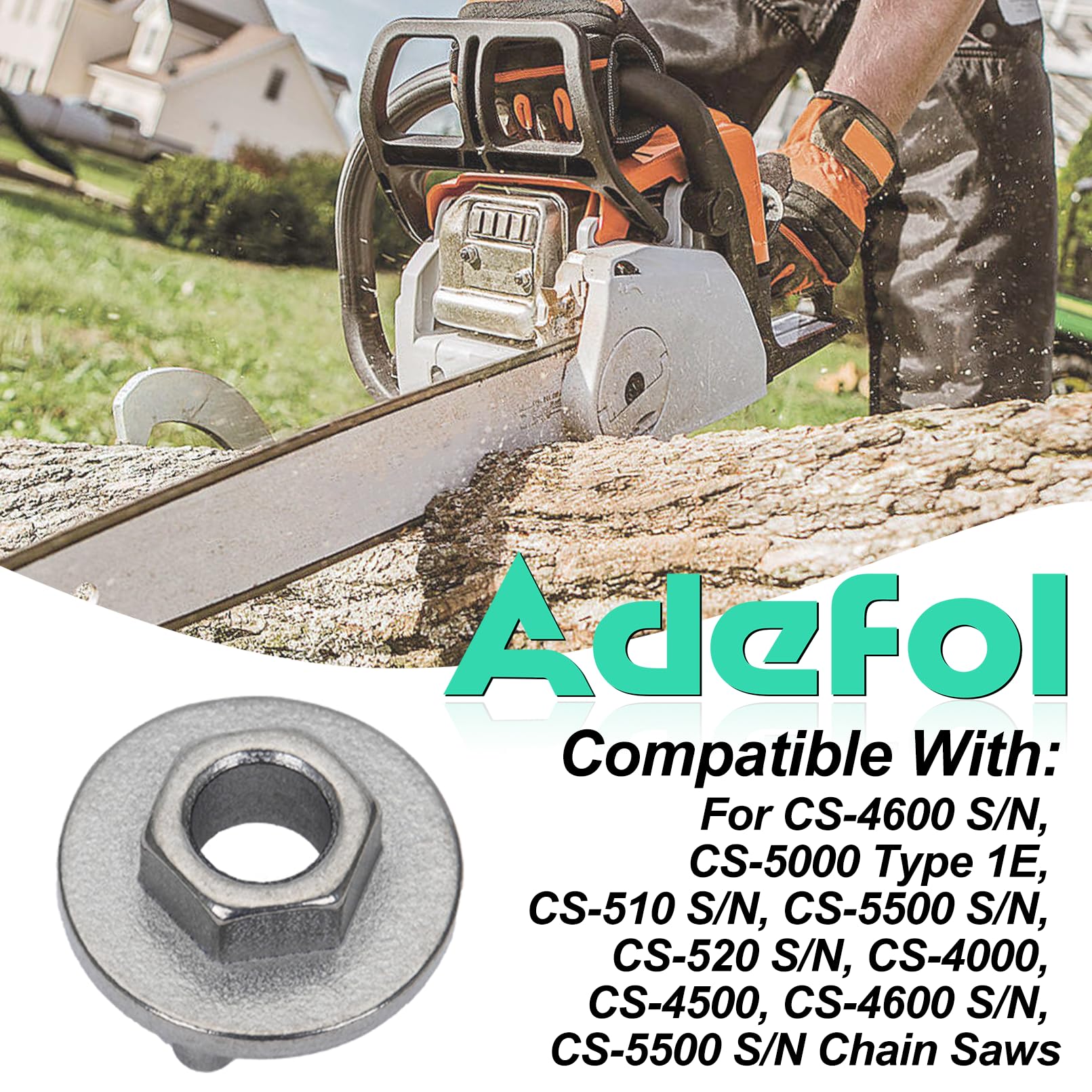 Adefol Strumento di Smontaggio Frizione per Echo CS-400 CS-500 CS-510 Motosega Chiave a Bussola, Strumento di Smontaggio del Cilindro, Sostituzione 89750516133, 89750516132