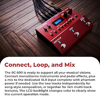 Amazon.com: Boss RC-500 Loop Station Bundle with Gearlux Power