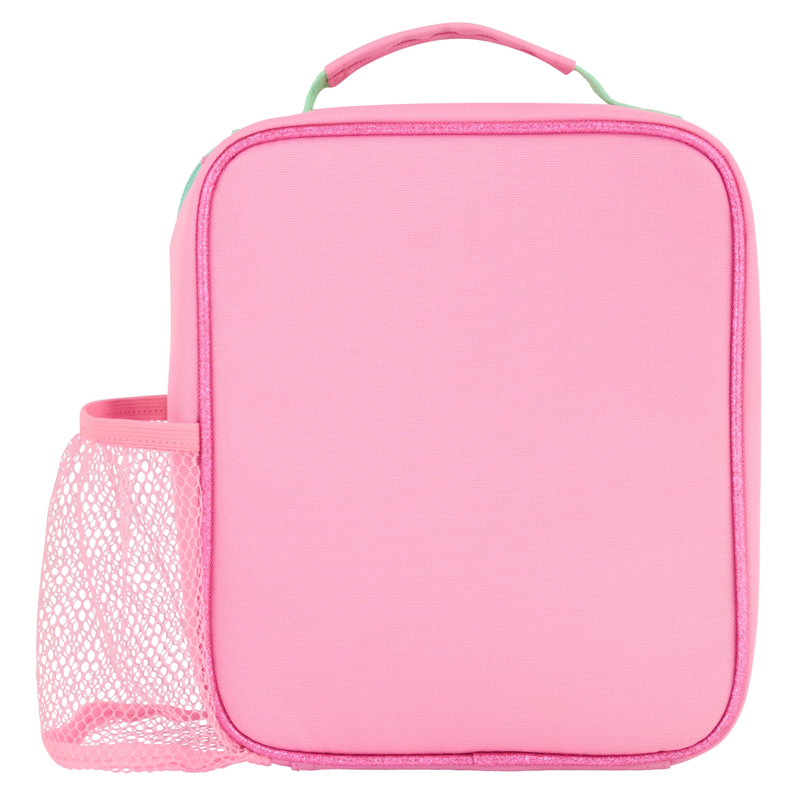 Disney Sac à déjeuner isotherme Princesse avec Aurore, Cendrillon, Ariel, Jasmin, Moana avec doublure antibactérienne facile à nettoyer et poche en maille pour bouteille, rose, pour l'école et les