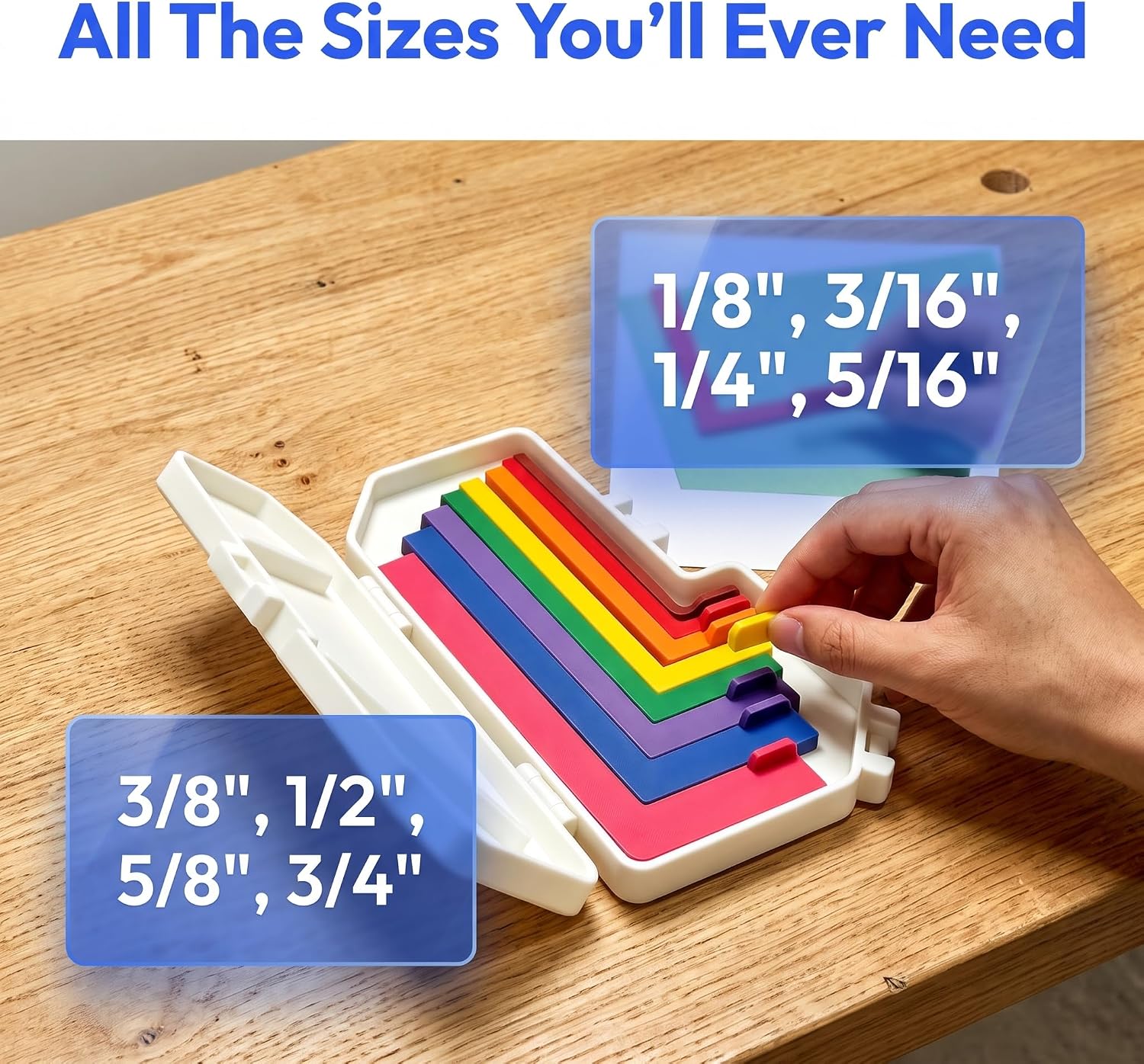 8 Pcs Paper Crafting Alignment Guides, Positioning Tools with Storage Case
