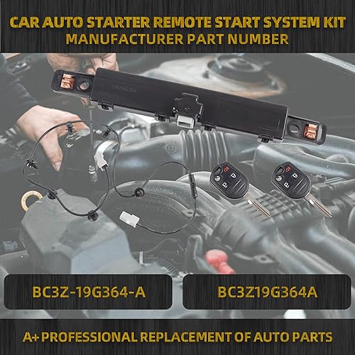 Miniatura 2 de Dasbecan BC3Z-19G364-A - Kit de sistema de arranque remoto para automóvil compatible con Ford F150 2011-2014 F250 350 F450 F550 Super Duty 2011-2016