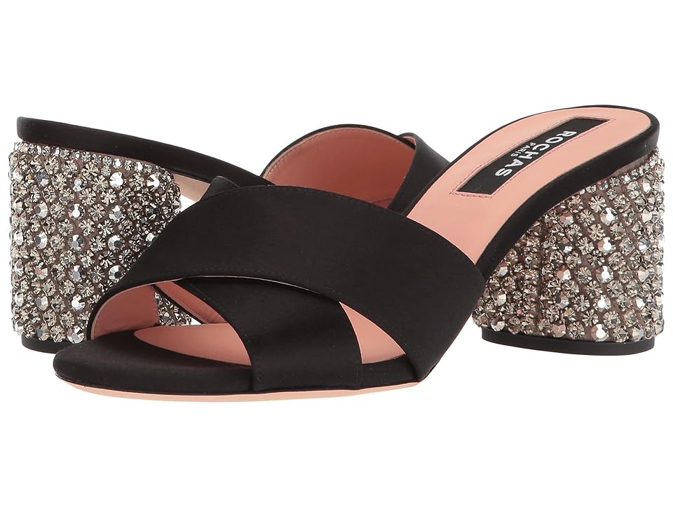 

Rochas RO30072-07045 (Raso Nero/Ricamo Silver) High Heels
