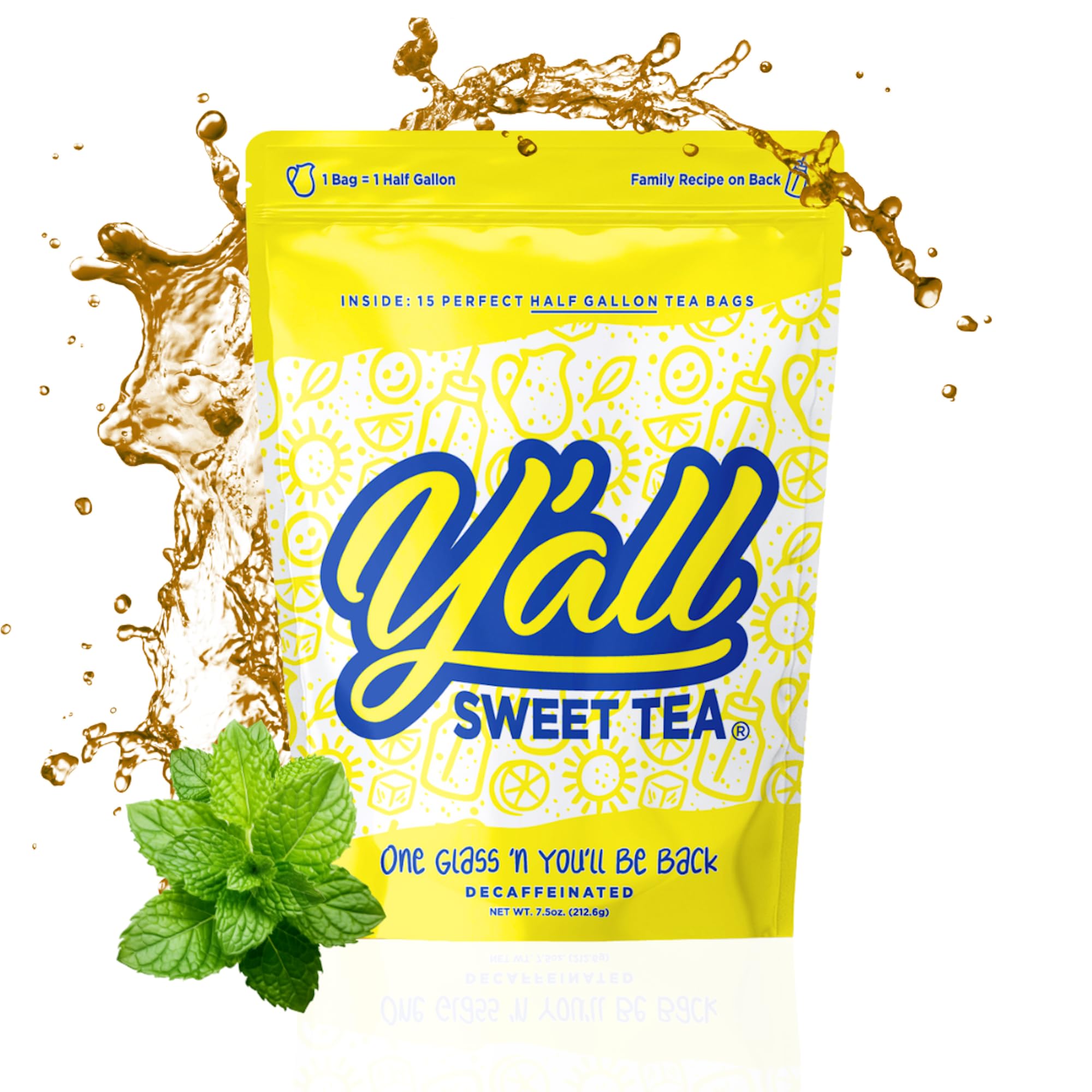 Amazon.com : Y'all Sweet Tea - Decaf Iced Tea Bags Half Gallon