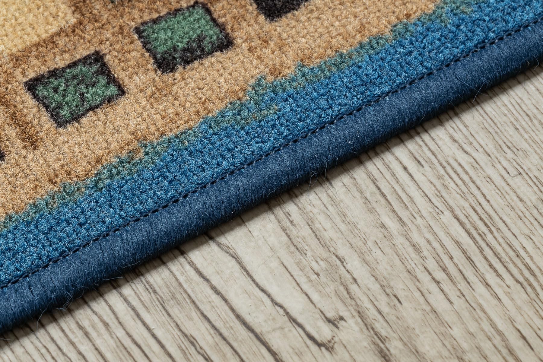 rugsx Passatoia corridoio Jena - Antiscivolo, moderna e resistente, ideale per cucina, soggiorno e ingresso, blu 67x750 cm