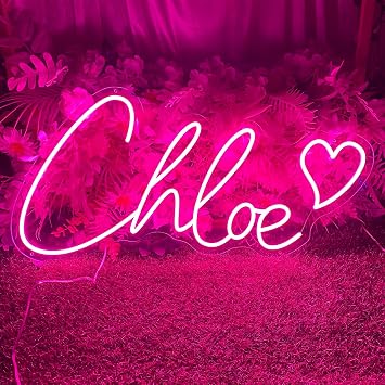 Custom Neon Sign, Personalized LED Neon Light Signs Customizable Wall Decor Bedroom, Dimmable Neon Name Sign for Birthday Wedding Party Bar Logo Sign