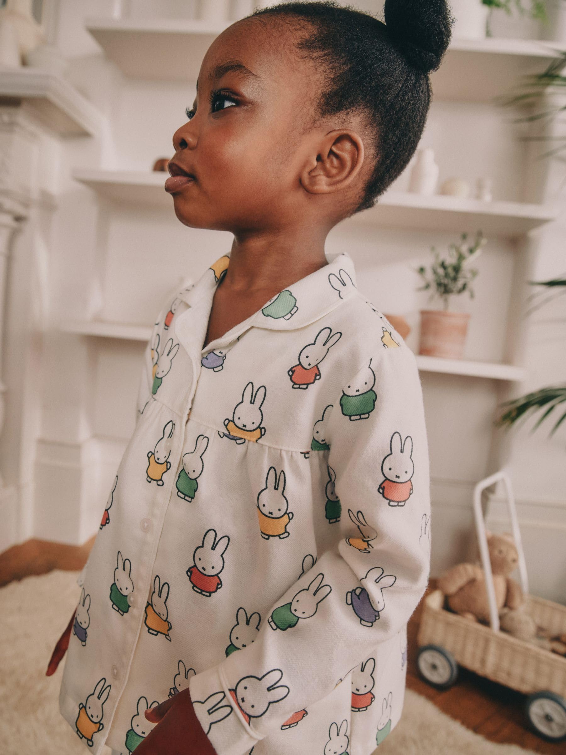 NEXT Ragazza Pigiama con Bottoni Miffy | Bambino, Standard, Mid Rise, Pull On, 100% cotone