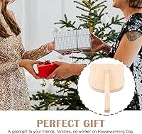 Vista 6 de Yardwe Dough Presser Dumpling Maker Press Wooden Plate Long Handle Secure Grip Ideal for Home Commercial Use Random