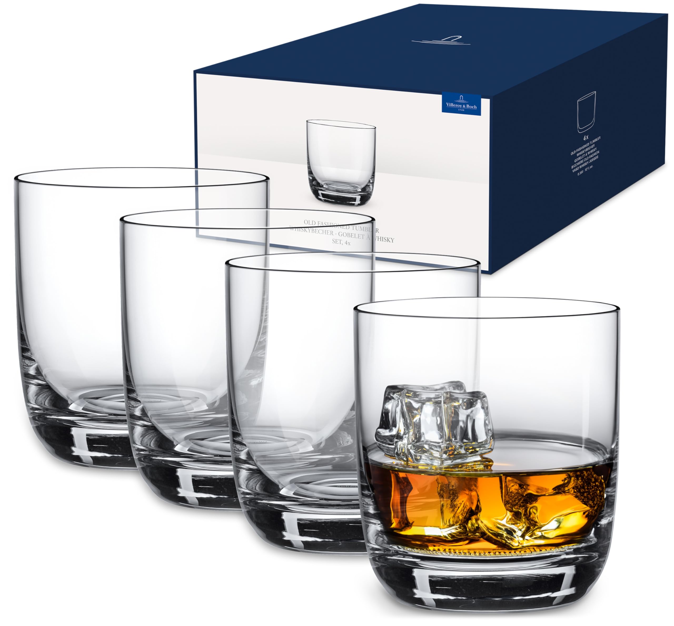 Amazon.com | Villeroy & Boch La Divina whisky glass, 4 pieces
