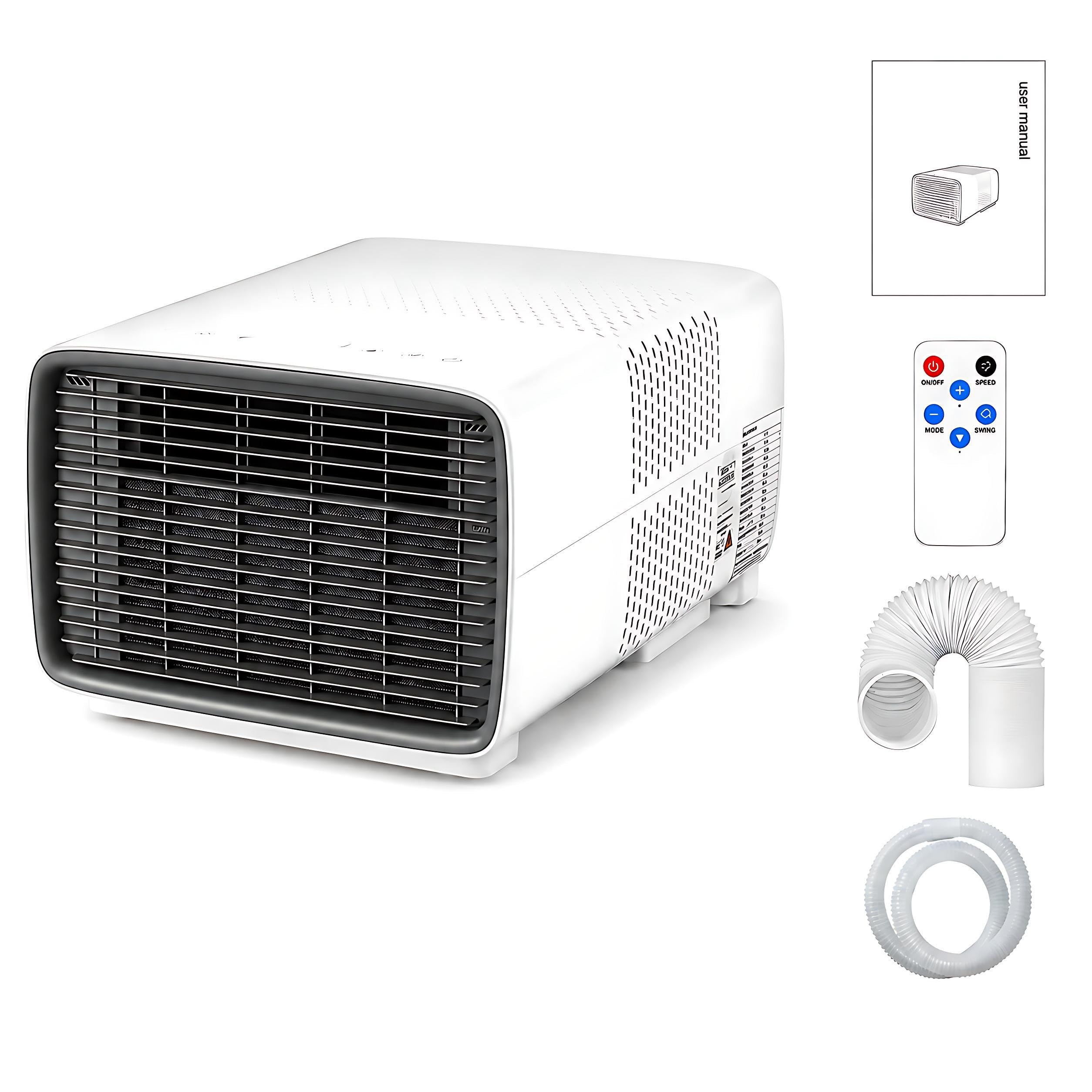 KPOUYYDS 3-in-1 Portable AC - Compact Air Conditioner with 2700 BTU Real Compressor, 280W Low Power & 45dB Whisper Quiet, Lightweight Cooling Unit for Tents, Camper & Outdoor Adventures