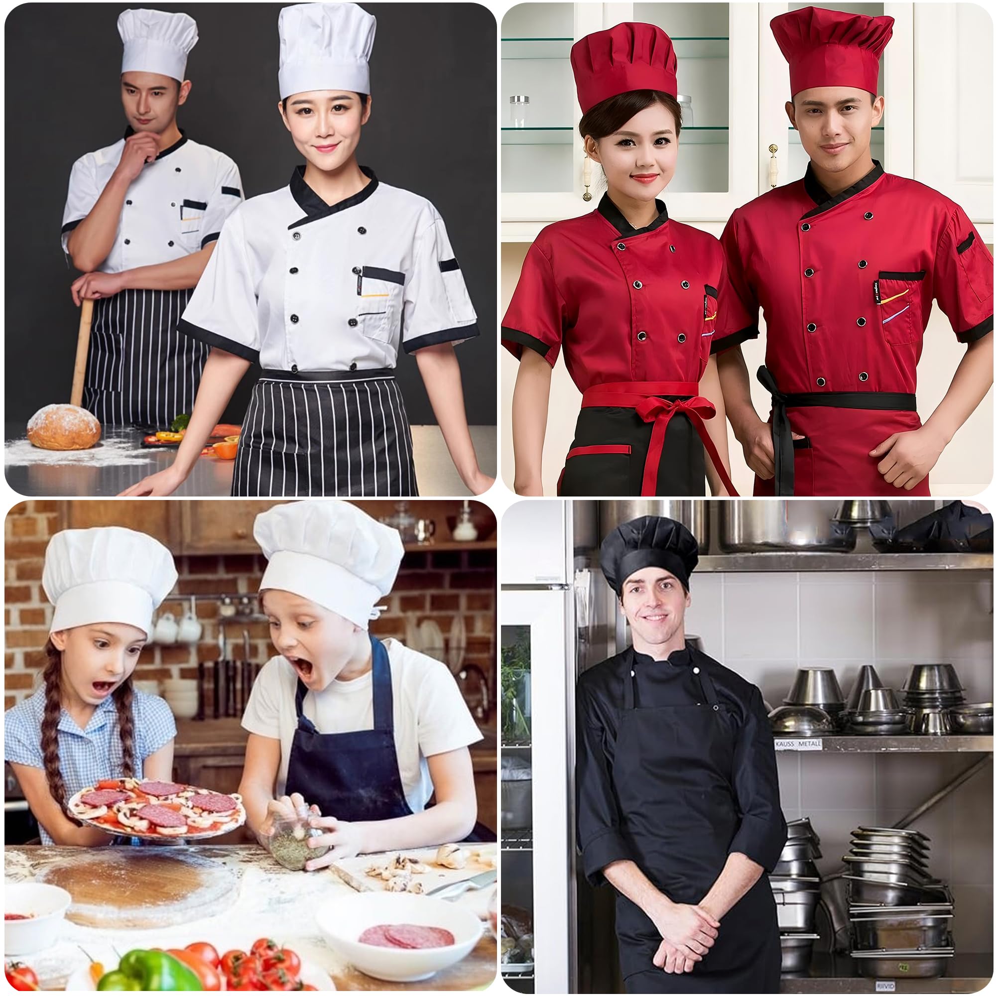 laeeyin 1 sztuka czapka kucharska unisex czapka kucharska dla dorosłych szefa kuchni czapka regulowana dla mężczyzn i kobiet restauracja gotowanie BBQ pieczenie
