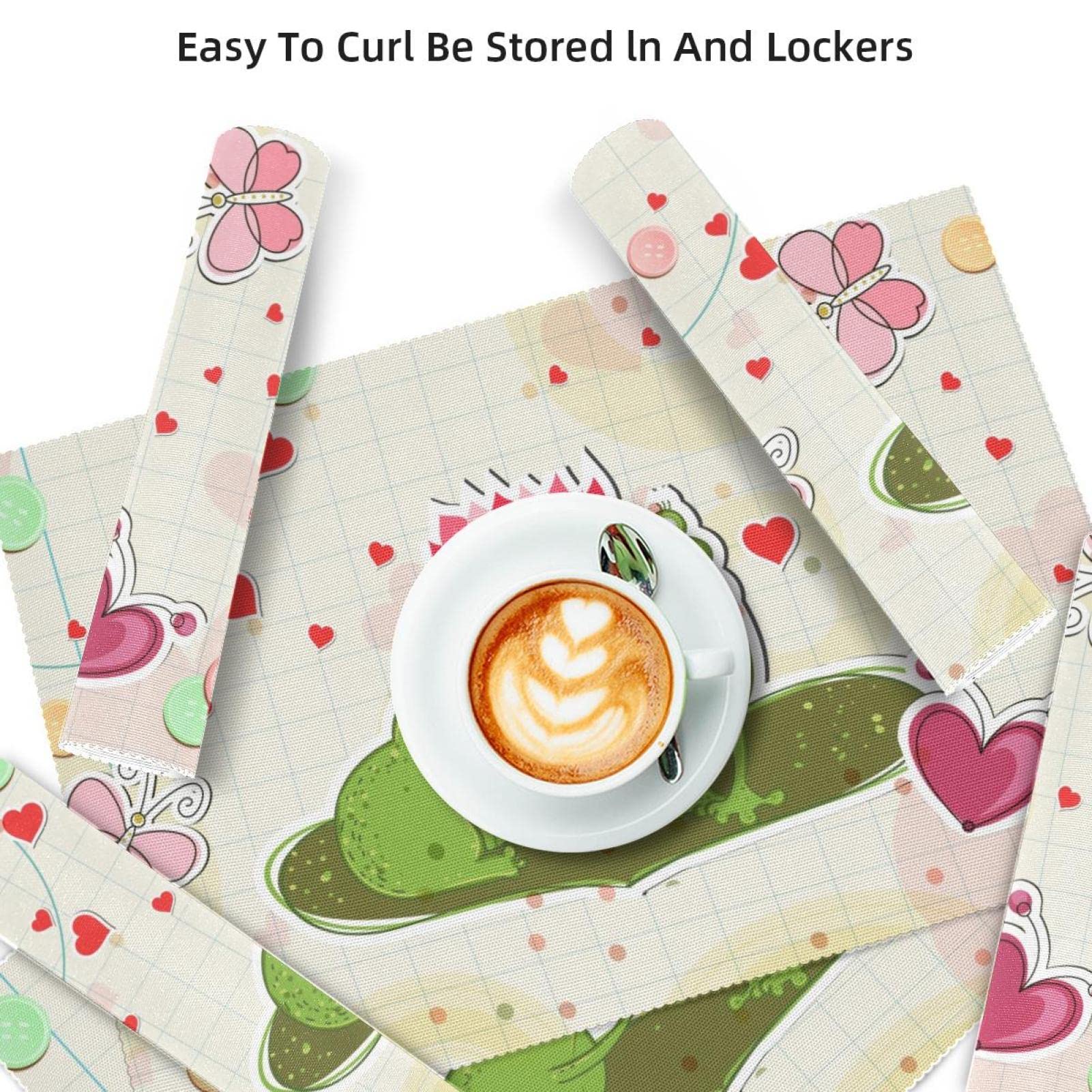 Amazon.co.jp: ランチョンマット ノンスリップランチョンマット 4枚