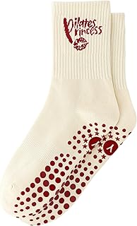 Women's Non-Skid Pilates & Yoga Grip Socks – Cute Barre Athletic Crew Style