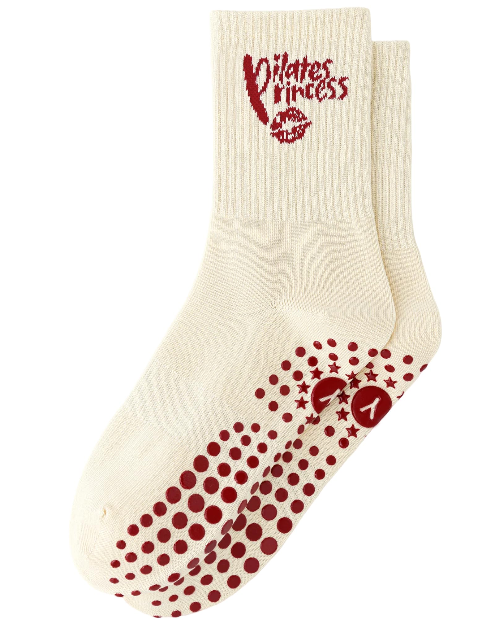 Yawlsow Pilates Stoppersocken für Damen Rutschfeste Yoga Grip Socken | mit Noppen niedlich und bequem für Reformer Ballett Barre Tanz Trampolin Krankenhaus Fitness Zuhause Atmungsaktiv