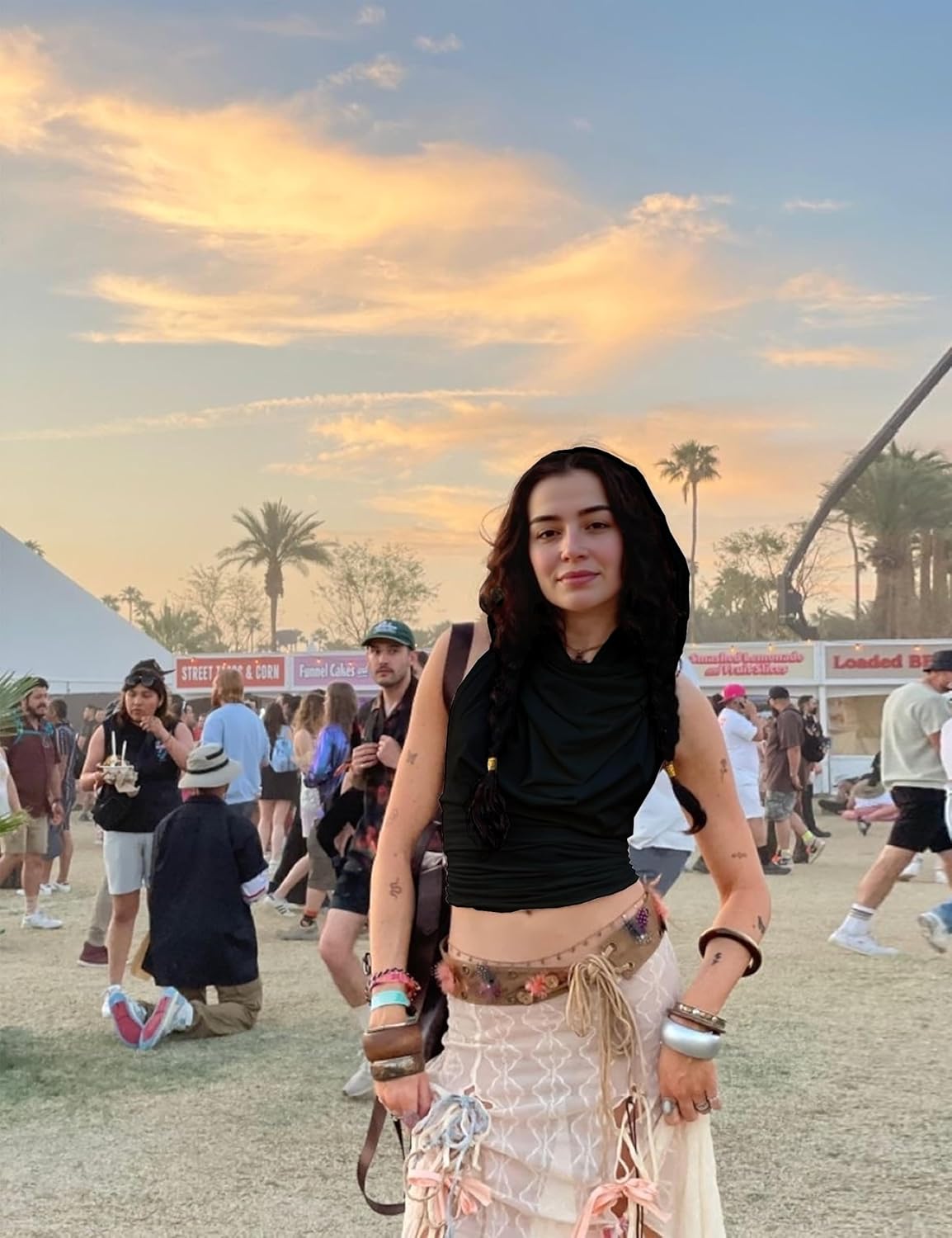 Sexy Backless Hooded Crop Top | Stretchy Festival Wear for Women | Rave Outfit, Concert, Party Halter Tank - Image 5