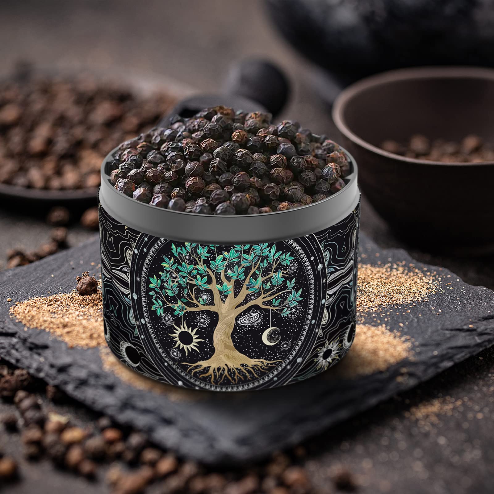 JOYTOP Grinder, 2.5 inch Tree of Life Sun Moon Galaxy Grinder