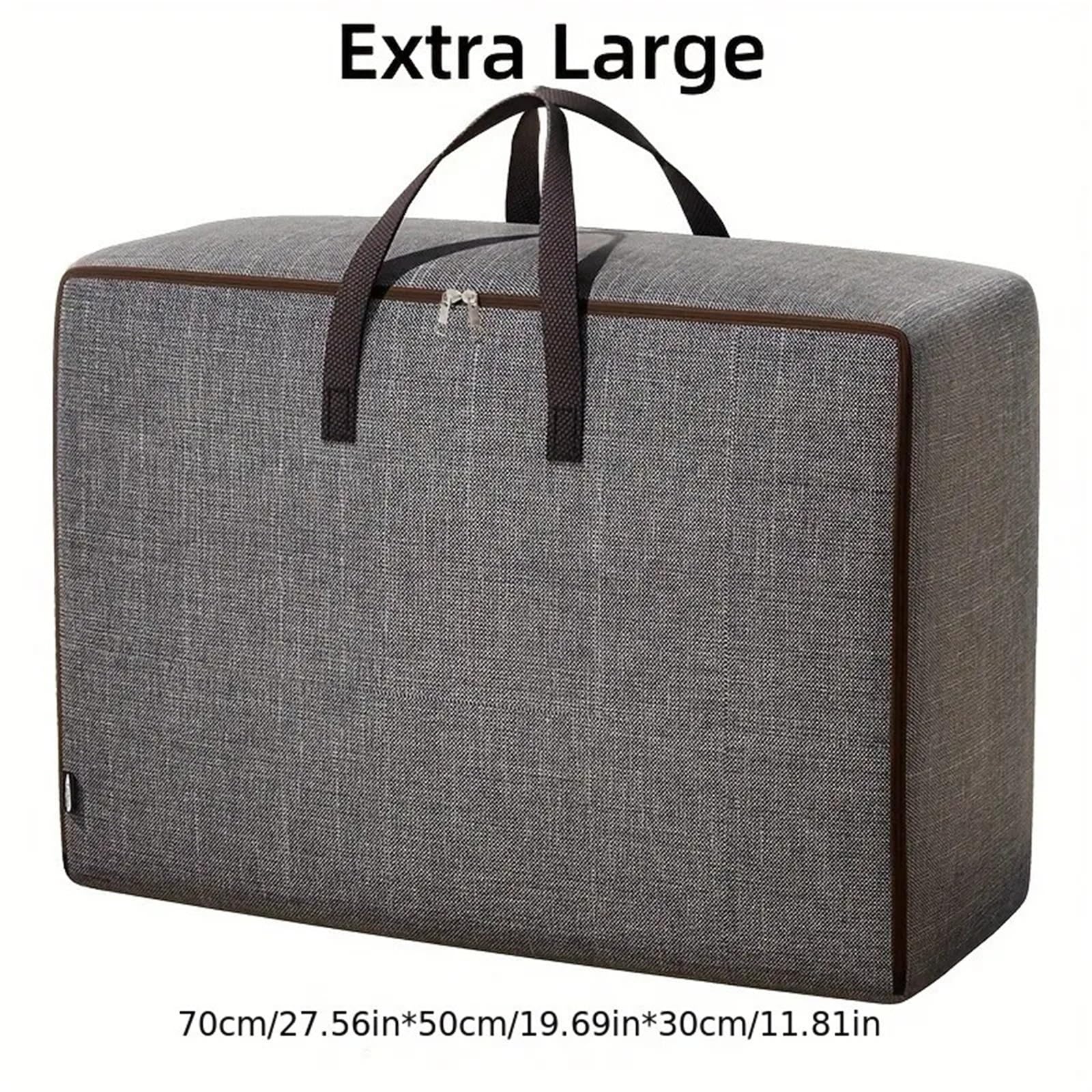 Organizer valigia 1 borsa portaoggetti di grande capacità, con cerniera for bagagli durevole, for lo smistamento pieghevole degli indumenti(Dark-grey-XL)